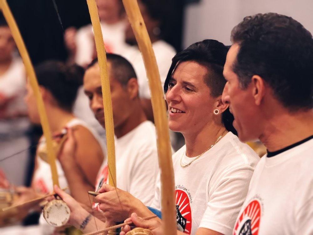 Berimbaus in the bateria, Madison