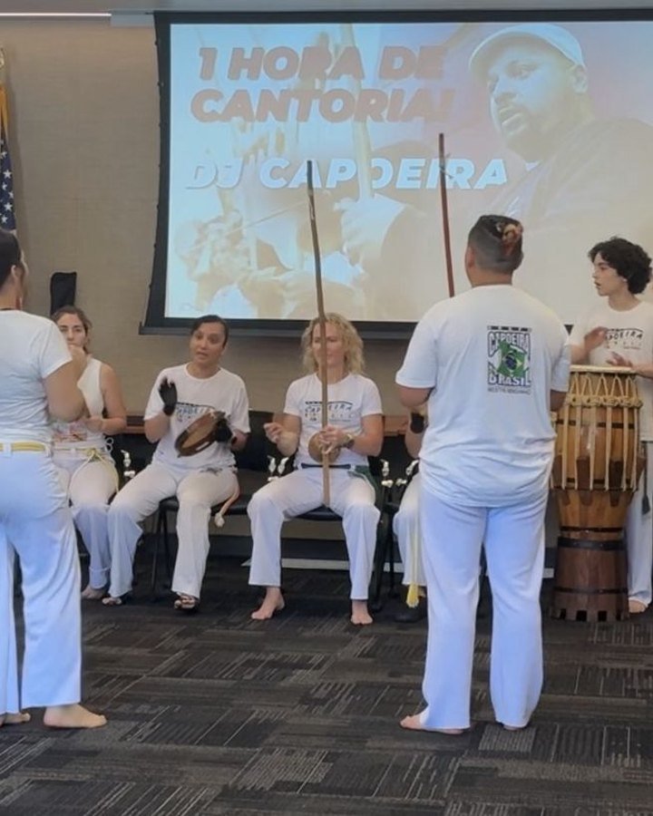 CBPS students in a cantoria circle, Weekend Warrior Workshop